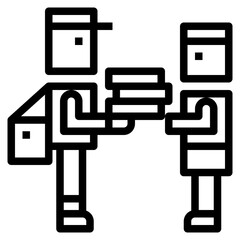 delivery man icon style