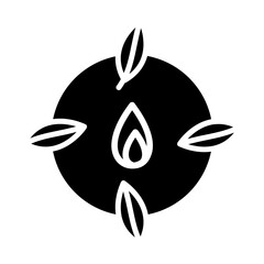 Fototapeta premium Biomass Icon Style