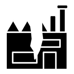 Factory Breakdown Icon Style
