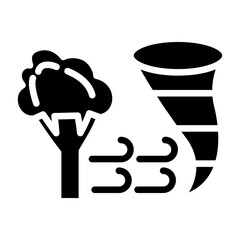 Vector Design Wind Disaster Icon Style