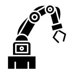 Industrial Robot Icon Style