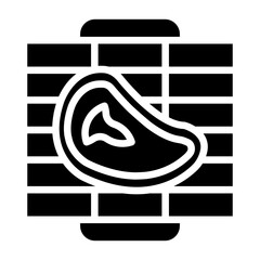 Vector Design Yakiniku Icon Style