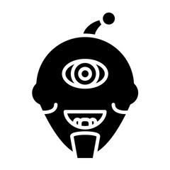 Cyclop Monster Icon Style