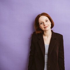 Smiling Redhead in Business Portrait