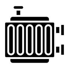 Vector Design Radiator Icon Style
