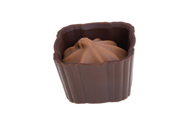 chocolate candies isolated