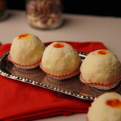 Traditional Indian Bengali Sweets Chum Chum 