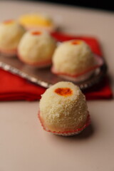Traditional Indian Bengali Sweets Chum Chum 