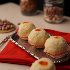 Traditional Indian Bengali Sweets Chum Chum 