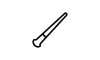 bandmaster mace vector icon entertainment performance outline style black and white background 