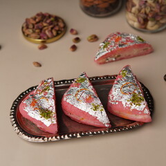 Traditional Indian Bengali Sweets Chum Chum 