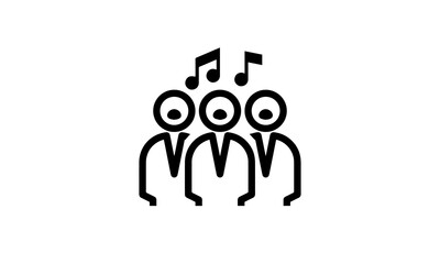 autograph vector icon entertainment performance outline style black and white background 