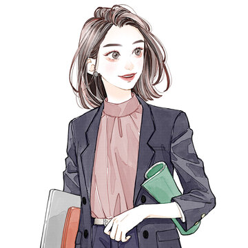 スーツの女性①