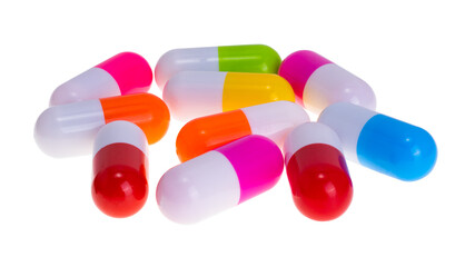 medical capsules isolated