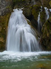 Fototapeta na wymiar Belabarze waterfall, Roncal Valley, Navarra, Spain