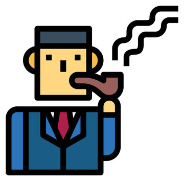 recommend clip art: smoking filled outline icon style