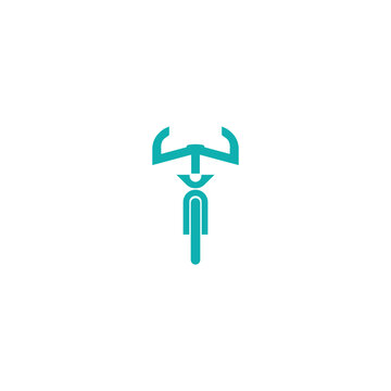 bicycle logo simple use icon for cyclists