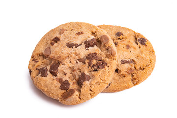 cookies with chocolate isolated