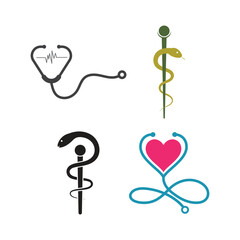 Medicine caduceus vector