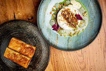 Baked Camembert or Brie  with nuts