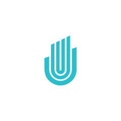 creative u logo u icon catchy simple u logo