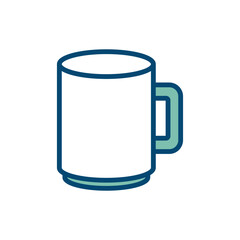 mug icon vector design template in white background