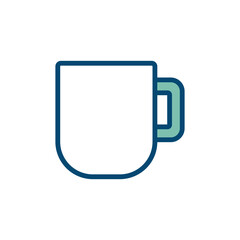 mug icon vector design template in white background