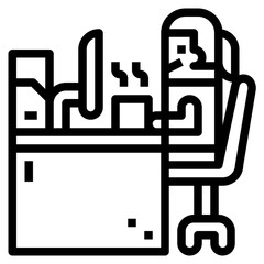 working line icon style