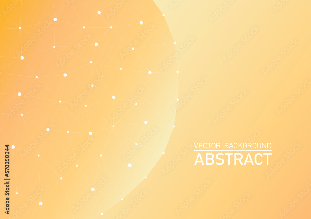 Aufkleber abstract polygon background yellow and orange gradient color and text space, geometric template for 