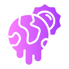 Global gradient icon