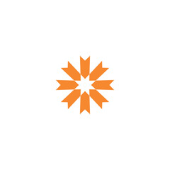 Fototapeta premium simple symbol clothing industry simple logo for textile use