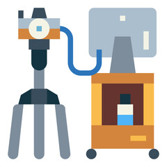 shooting flat icon style