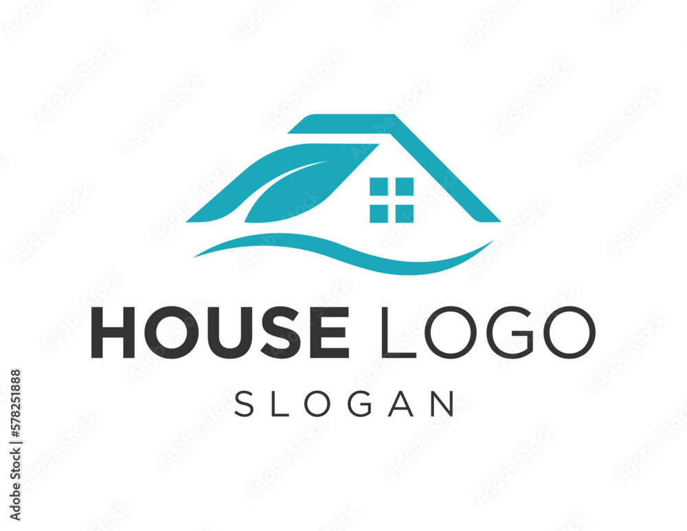 Poster logo design about home on a white background. created using the coreldraw application.