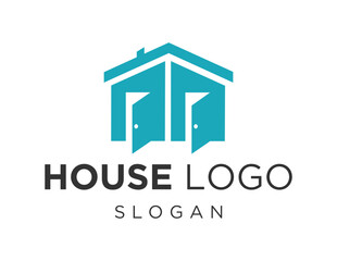 Logo design about Home on a white background. created using the CorelDraw application.