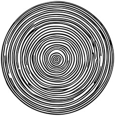 Obraz premium Abstract tree rings. Png concept for background. Thin black lines on white.