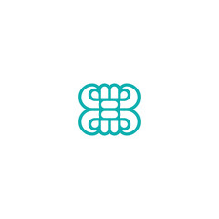Obraz premium simple symbol clothing industry simple logo for textile use