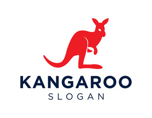 Logo design about Kangaroo on a white background. created using the CorelDraw application.