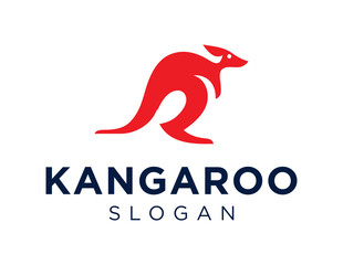 Logo design about Kangaroo on a white background. created using the CorelDraw application.