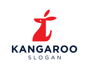 Logo design about Kangaroo on a white background. created using the CorelDraw application.
