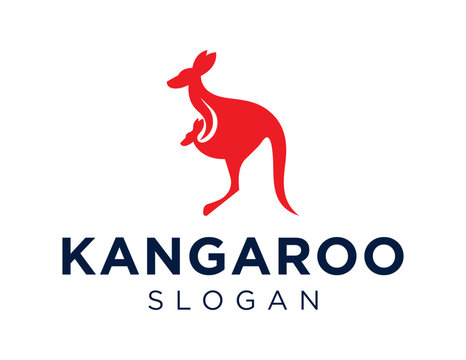 Logo design about Kangaroo on a white background. created using the CorelDraw application.