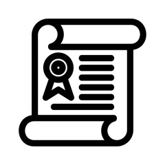 certificate icon or logo isolated sign symbol vector illustration - high quality black style vector icons
