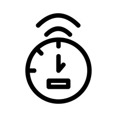 alarm icon or logo isolated sign symbol vector illustration - high quality black style vector icons
