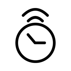 alarm icon or logo isolated sign symbol vector illustration - high quality black style vector icons
