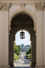 Fototapeta premium Belvedere Palace entrance gateway in Vienna, Austria