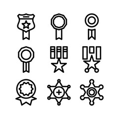 badge icon or logo isolated sign symbol vector illustration - high quality black style vector icons
