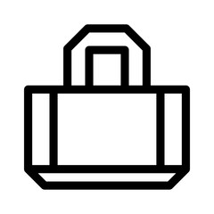 bag icon or logo isolated sign symbol vector illustration - high quality black style vector icons
