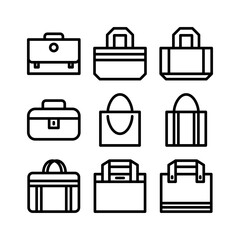 bag icon or logo isolated sign symbol vector illustration - high quality black style vector icons
