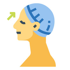rhinoplasty flat icon style