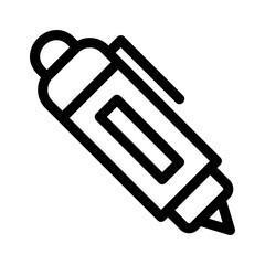 ballpoint icon or logo isolated sign symbol vector illustration - high quality black style vector icons
