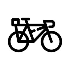 bicycle icon or logo isolated sign symbol vector illustration - high quality black style vector icons
